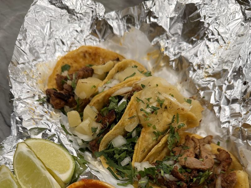 Tacos El Bigotes food